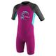 O'Neill Wetsuits Kinder Toddler Reactor Spring Neoprenanzug, Berry/Ltaqua/Graph, 1 Jahr