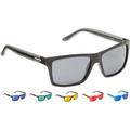 Cressi Unisex-Erwachsener Rio Sunglasses Premium Sport Sonnenbrille Polarisierte 100% UV-Schutz, Brillengestell Schwarz-Dunkelgraue Linsen, Einheitsgröße