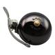 CRANE Bell Co. Fahrradklingel Mini Suzu with Steel Band Mount Messing, Neo Black, 45mm, CR-MSZSB-NBK