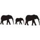 INDIGOS WG20194-90 Wandtattoo w194 Elefant Afrika Tier Wandaufkleber, 96 x 79 cm, silber