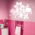 Indigos WG20312-22 Wandtattoo w312 Blume Rose Ranke Baum Pflanze Wandaufkleber, 96 x 71 cm, Gelb