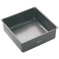 Master Class KitchenCraft KCMCHB56 Tiefe quadratische Antihaft-Kuchenform mit losem Boden, Stahl, grau, 30 x 30 x 8 cm