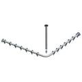 Keuco 14936170800 Plan Brausevorhangstangen-Set Aluminium, silber-eloxiert / chrom