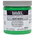 Liquitex 1008312 Professional Soft Body Acrylfarbe, 237 ml Topf, für feine Details, Lasuren, Airbrusharbeiten, Malen auf Textilien, Fresken, hellgrün permanent