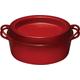 Le Creuset Gusseisen Doufeu Saftbräter oval, 35 cm, kirschrot