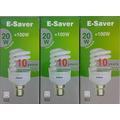 E-saver- es 3p 20co B22d, Bayonettsockel, 20 W, kompakt, fluoreszierendes Licht, Energiesparlampe