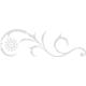 INDIGOS UG 4051095224754 Wandtattoo/Wandaufkleber - E26 Abstraktes Design Tribal/Filigrane Pflanzenranke mit großer Blüte und Punkten zur Verzierung 160x53 cm - Silber, Vinyl, 160 x 53 x 1 cm