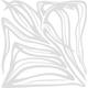 Indigos 4051095292258 Wanderaufkleber - e63 schöner Rhabarber Blätterwerk Blatt Blüte Blumen Pflanzen Ranke, Vinyl, Silber, 96 x 93 x 1 cm