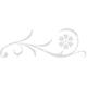 INDIGOS UG 4051095221517 Wandtattoo/Wandaufkleber - E33 Abstraktes Design Tribal/schöne Pflanzenranke mit großer Blüte und Punkten zur Verzierung 160x53 cm - Silber, Vinyl, 160 x 53 x 1 cm