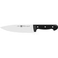 Zwilling 34911-201-0 Twin Chef Santokumesser, Rostfreier Spezialstahl, Zwilling Sonderschmelze, genietet, Vollerl, Kunststoff-Schalen, 180 mm, schwarz