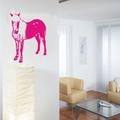 Indigos 4052166105330 Wandtattoo w527 Pferd/Pony Wandaufkleber, 96 x 69 cm, rosa