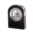 Dartington Crystal Uhr kurvenförmig schwarz