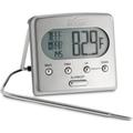 All-Clad T223 Bratenthermometer mit LCD Display und Alarmfunktion, temperaturbeständig bis 260 °C, Edelstahl