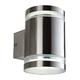 Firstlight Wandleuchte Atlas Edelstahl Energiesparlampe GX53 IP44 2 x 9 W