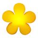 8 seasons design | Boden- und Tischleuchte Blume Shining Flower (E27, Ø 60cm, UV- & wetterfest, IP44, Dekolampe Garten, Wohnzimmer, Jugendzimmer) gelb