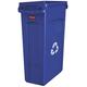 Rubbermaid Commercial Products FG354007BLUE Slim Jim Recyclingbehälter mit Lüftungskanälen, 87 L, B558 mm x T279 mm x H762 mm, Blau