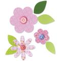 Sizzix Bigz Flower Layers and Leaves von Dena Designs, Stahl/Holz/Plastik, Schwarz, 0