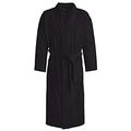 Egeria TOPAS Unisex Bademantel in Kimonoform für Damen und Herren, Größe M, Farbe Black