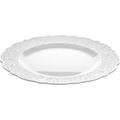 Alessi Dressed Platte rund Porzellan Weiss, 2 x 35.5 x 33 cm