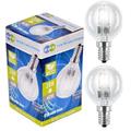 Long Life Lamp Company Halogen-Energiesparlampen, klein, Golfballform, 10er-Pack, glas, warmweiß, 40 W, E14 (Small Edison Screw) 28 watts