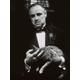 The Godfather "Cat B&W, 60 x 80 cm, Leinwanddruck