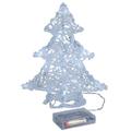 Best Season LED-Acryl Tannenbaum Tree / 16 cool weiß LED/klares Acryl / 21 x 25 cm/batteriebetrieben 583-18