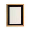 Frames by Post 18 mm breiter Rio Bild-/Fotorahmen mit schwarzem Passepartout 20 x 16 Zoll für Bildgröße 15 x 10 Zoll, Plastikscheibe, buchenfarben