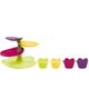 Zak Designs Sweety Etageren und Cupcake Set 8-teilig Farbkomination: Flora