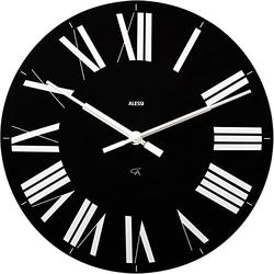 Alessi "Firenze "Wanduhr aus ABS, Quarzwerk, schwarz