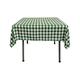 La Bettwäsche Gingham Tischdecke mit, quadratisch, Polyester, Hunter Green/White, 147.32 x 147.32 x 0.04 cm