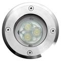 Eco Light LED-Bodeneinbauspot Berlin 3LED, rund, 11 cm Durchmesser, IP67 7005 A-LED 3 * 1 WATT