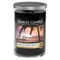 Yankee Candle „Black Coconut“ Stumpenkerze, schwarz, mittel