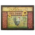 Your Hearts Delight Bless This Roost Cutting Board Dishwasher Safe, Multi-Colour, 15 5/8 x 2 x 11 3/4"