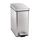 simplehuman Abfalleimer, Edelstahl, Silber 10 Liter