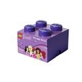 Room Copenhagen LEGO FRIENDS Aufbewahrungsstein, 4 Noppen, Stapelbare Aufbewahrungsbox, 5,7 l, violett