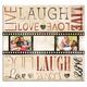 MBI Live Laugh Love Folie Streifen Post Bound Scrapbook 12 x 12 Zoll