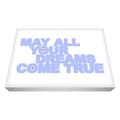 Feel Good Art MAYDR1624-14 A2, 24 x 16, 5 cm Dicker Leinwand Kinderzimmer Wandsticker May All Your Dreams Come True, Weich, Blau