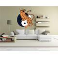 Indigos KAR-Wall-Misc3-Yinyang3-58 Wandtattoo Misc3-Yinyang3 - Stylisches Yin Yang Tiger - Wandaufkleber 58 x 61 cm