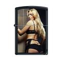 Zippo 60.000.196 Feuerzeug Striptease, schwarz matt