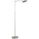 WOFI Standleuchte, 1-flammig, Serie Lou, 1 x LED, 6 W, 18-19 V, Höhe 137.5 cm, Durchmesser 25 cm, Kelvin 6000, Lumen 540, nickel matt 3468.01.64.0000