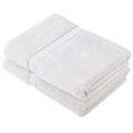Pinzon by Amazon Handtuchset aus Baumwolle, Weiß, 2 Badetücher, 600g/m²