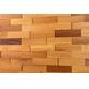 wodewa Wandverkleidung Holz 3D Optik I Iroko I 1m² Wandpaneele Moderne Wanddekoration Holzverkleidung Holzwand Wohnzimmer Küche Schlafzimmer I Geölt