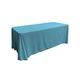 La-Leinen Tischdecke Poplin aus Polyester, rechteckig, Polyester, Turquoise Dark, 228.6 x 335.3 x 0.04 cm