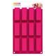 Unbekannt SCRAPCOOKING 3103 Multi 12 Cakes Backform Silikon Rosa 33 x 18 x 3,5 cm