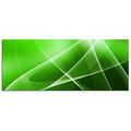 Dsign24 EG312500257 HD Echt-Glas Bild, Abstrakt Style Wandbild Druck auf Glas, XXL, 125 x 50 cm, grün