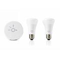 Philips Lux - LED personal wireless lighting - 2 x 9 W, EEK A+, A19 E27 - Starter Kit inklusive hue Bridge 8718291744795