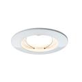 Paulmann 927.21 Premium EBL Set Coin satiniert rund starr LED 3x6,8W 2700K 230V 51mm Weiß matt 92721 Spot Einbaustrahler Einbauleuchte