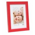 Deknudt Frames Bilderrahmen mit Aufsteller Größe (Bild): 20 cm H x 20 cm B, Farbe: Rot