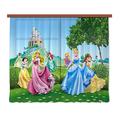 Gardine/Vorhang FCS xl 4319 Kinderzimmer Disney Princess Prinzessin