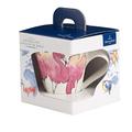 Villeroy & Boch NewWave Caffè Kaffeebecher Flamingo, 300 ml, Höhe: 11 cm, Premium Porzellan, Pink/Bunt